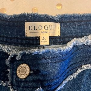 Eloquii patched mom jeans size 20